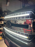F150 XLT Sequential Switchback Grill Strips: White Animation & Turn Signal Flow