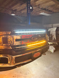 F150 XLT Sequential Switchback Grill Strips: White Animation & Turn Signal Flow