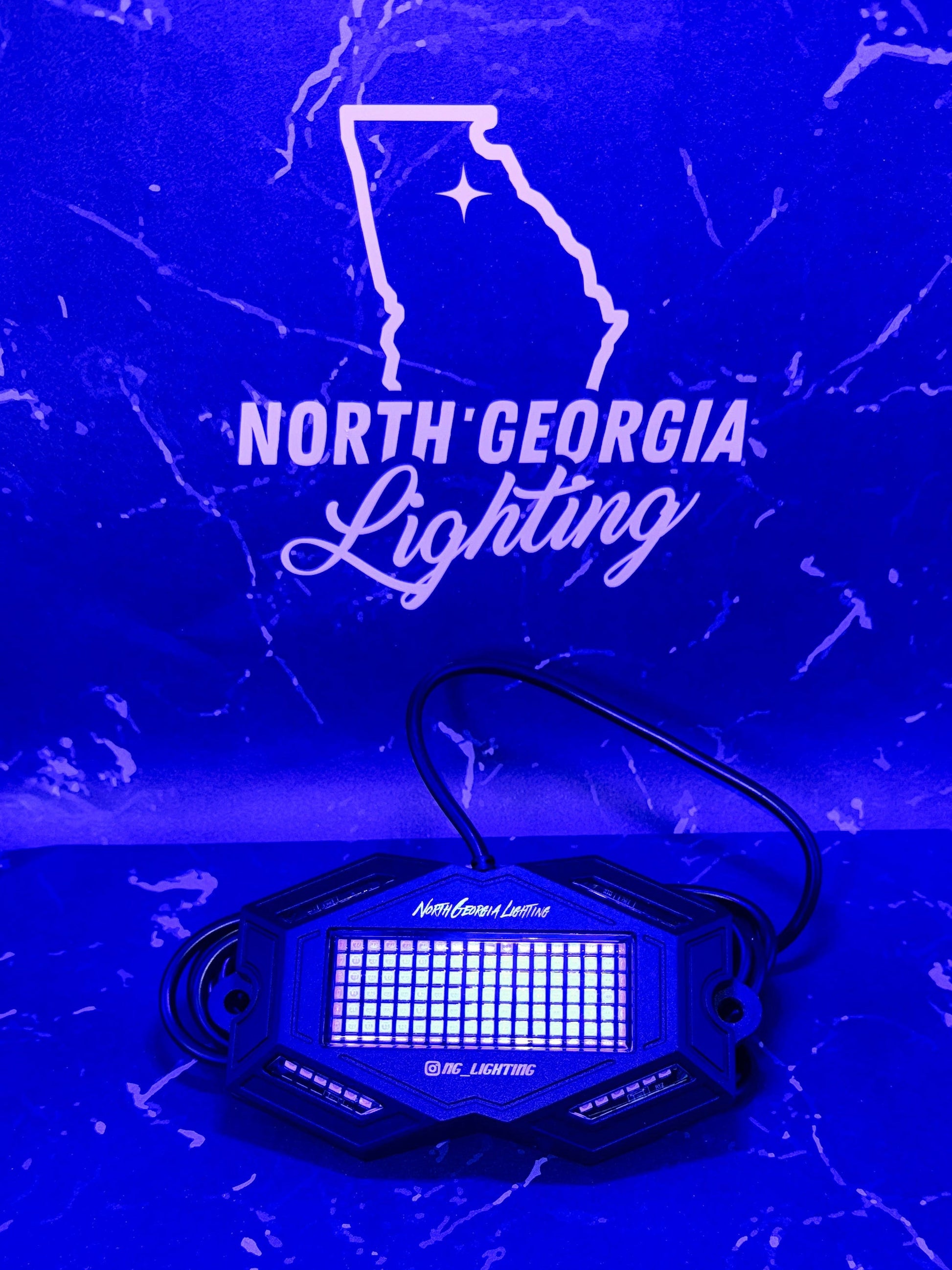 Powerful 150 UV LED Rock Lights: Off-Road Vehicle Underglow Illumination Kit