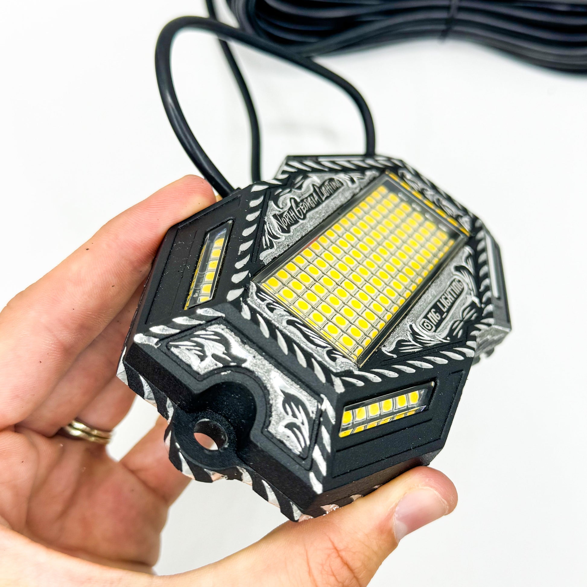 Premium Hand Engraved 150 LED Rock Lights: Bright, Weatherproof, Magnetic, Durable