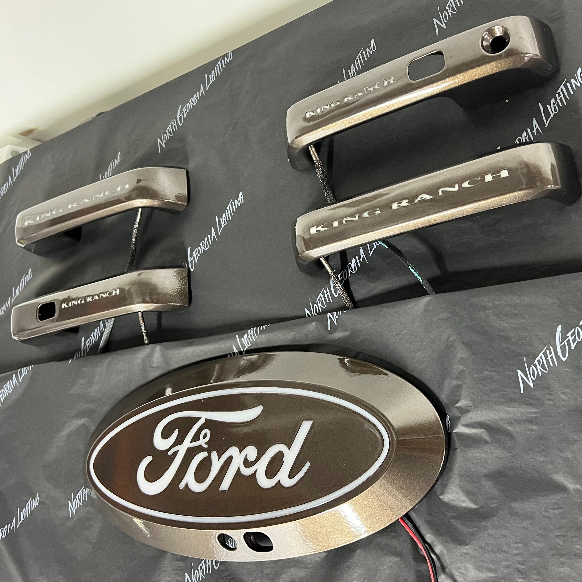 Dynamic LED Light-Up Ford Emblem for F-Series Trucks, Animated & Custom Paint