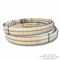 Dynamic 8-Row Switchback Wheel Lights: Dazzling White & Amber LED Kit