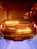 F150 XLT Sequential Switchback Grill Strips: White Animation & Turn Signal Flow