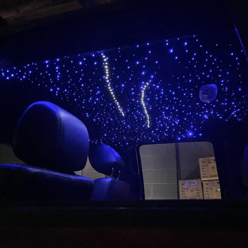 Premium Customizable Starlight Headliner Kit: Bluetooth App Control, Twinkle Effect, Truck Interior
