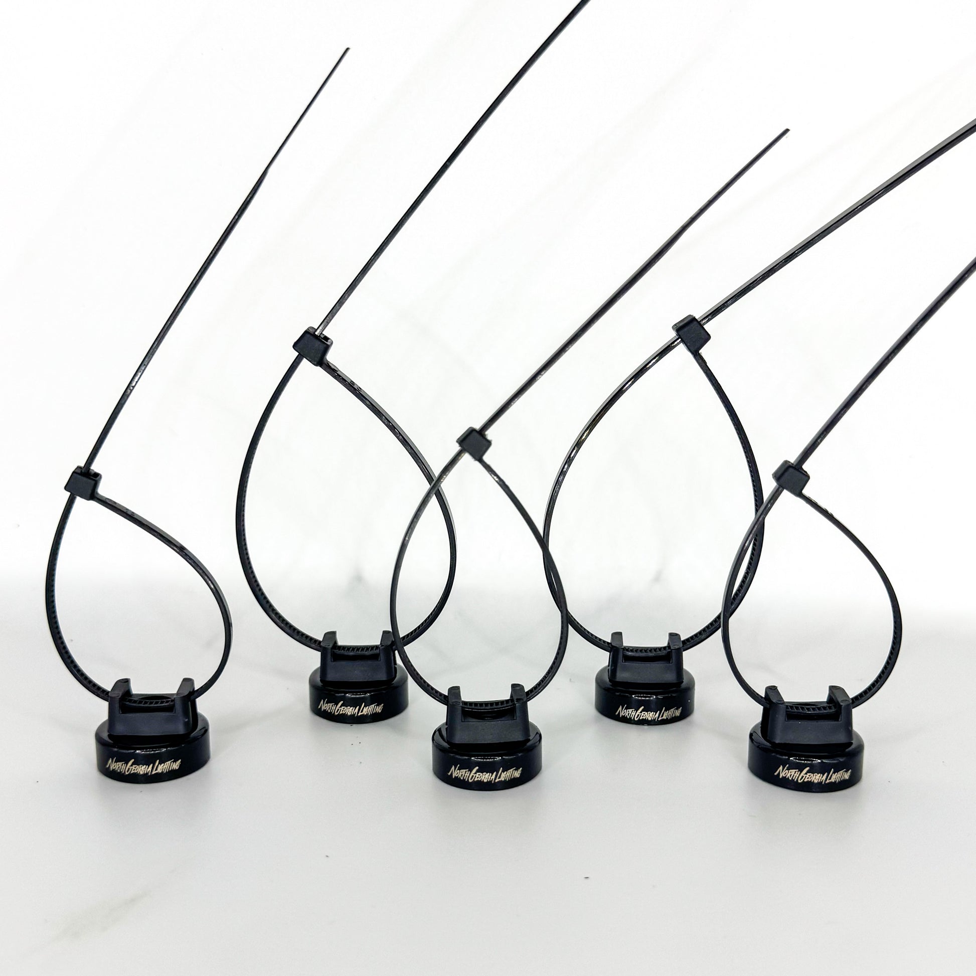 Heavy-Duty Magnetic Zip Tie Holders for Truck Wire Management - 5 Pack