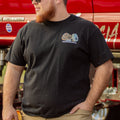 Old School Duck Camo 'Bright Lights' Tee: Soft Cotton, Iconic Beer Logo