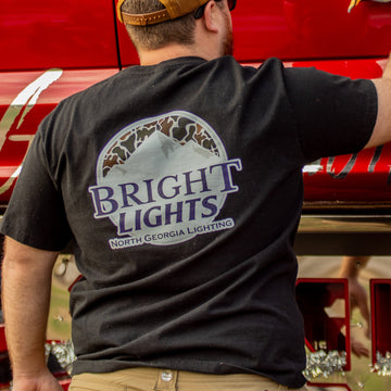 Old School Duck Camo 'Bright Lights' Tee: Soft Cotton, Iconic Beer Logo