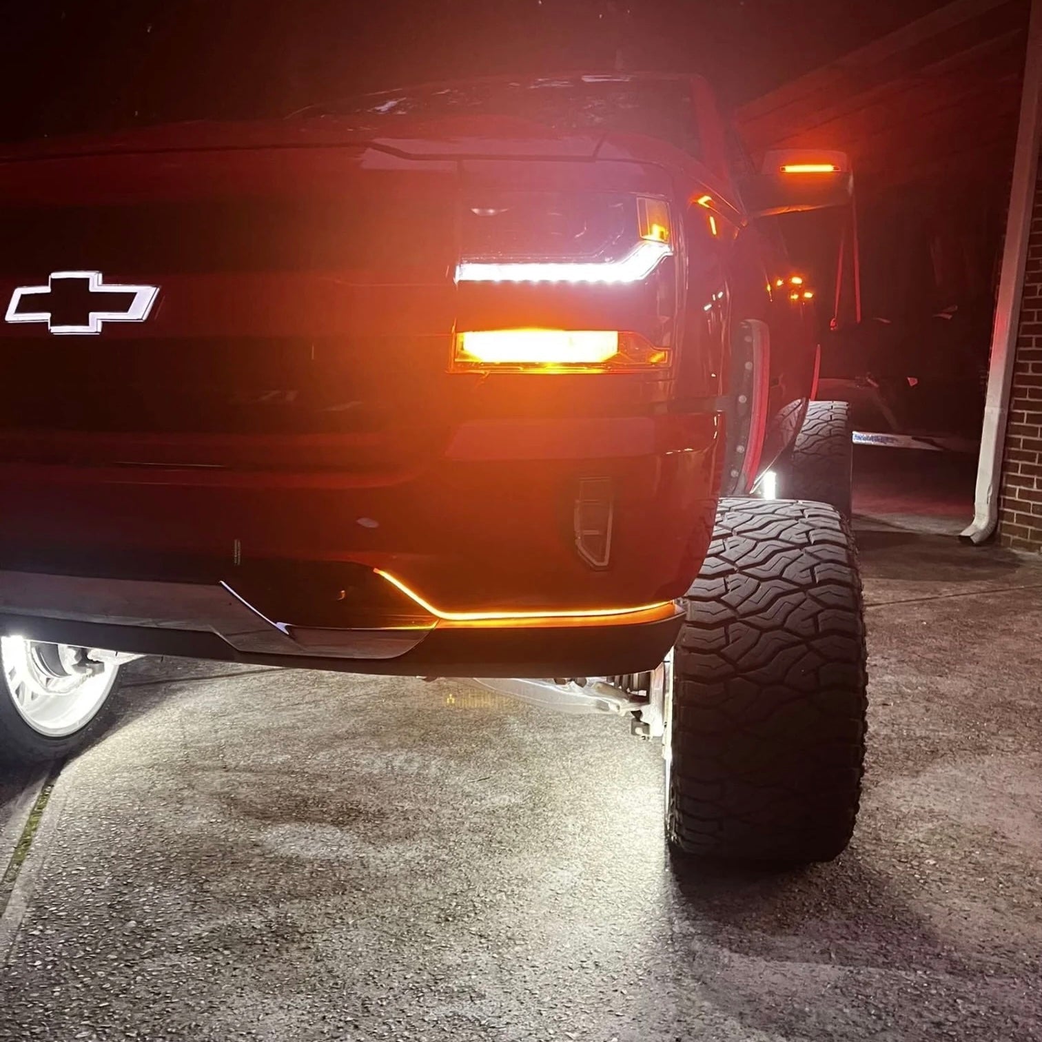 Dynamic LED Switchback Bumper Light Strips for 2016-2022 Chevy 1500 Truck