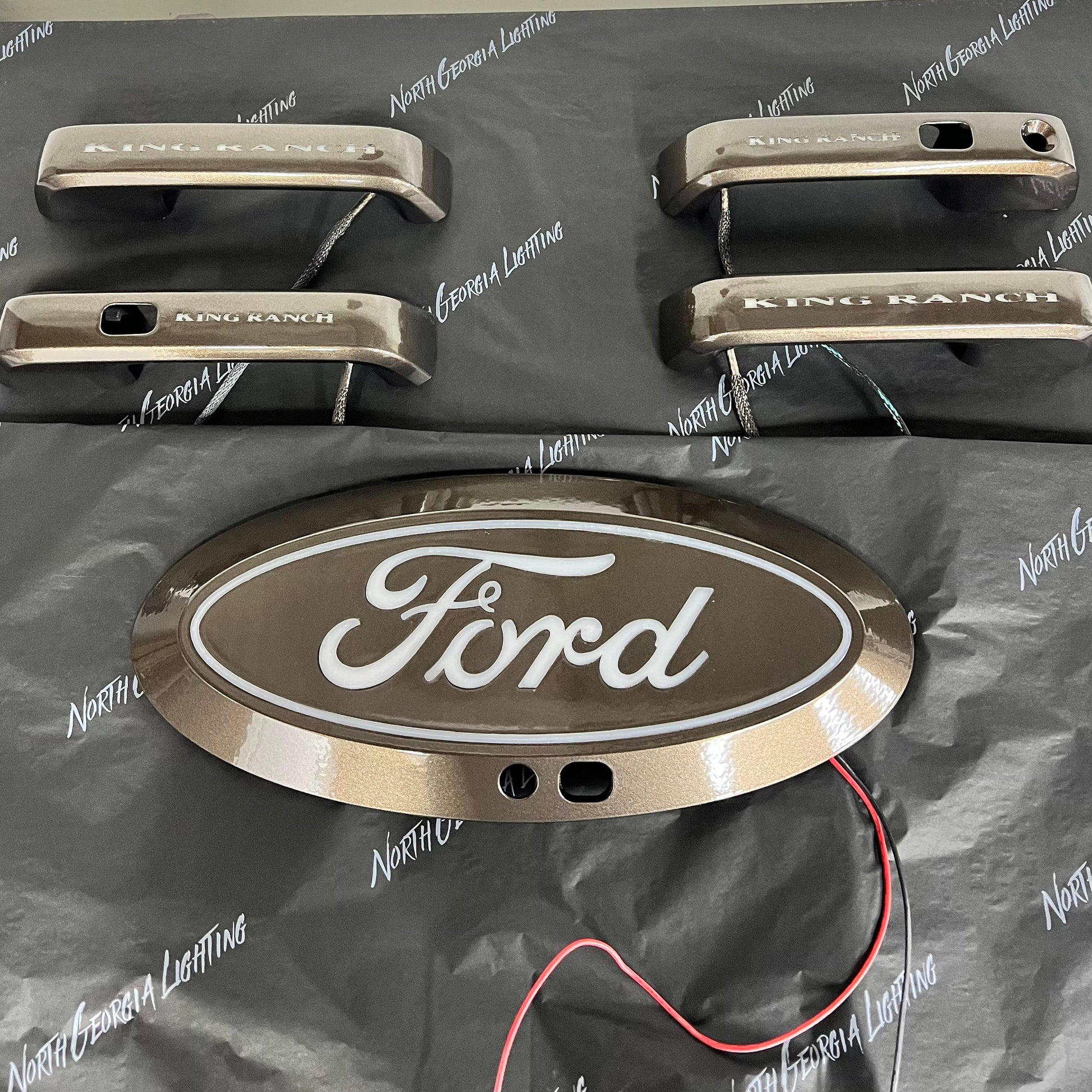 Dynamic LED Light-Up Ford Emblem for F-Series Trucks, Animated & Custom Paint