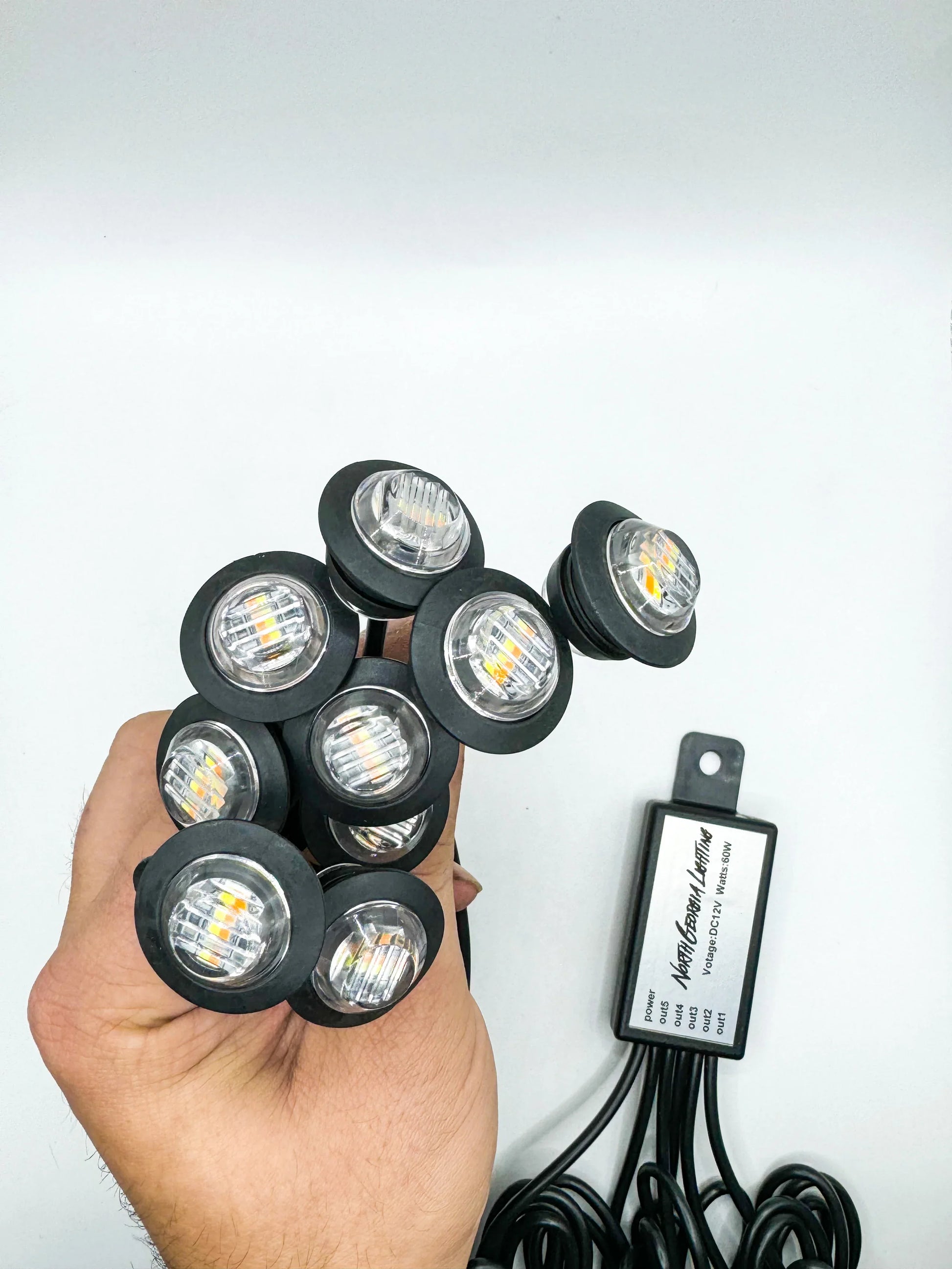 Premium Sequential Switchback Valance Lights Kit – 20-Piece Pure White Flowing LED