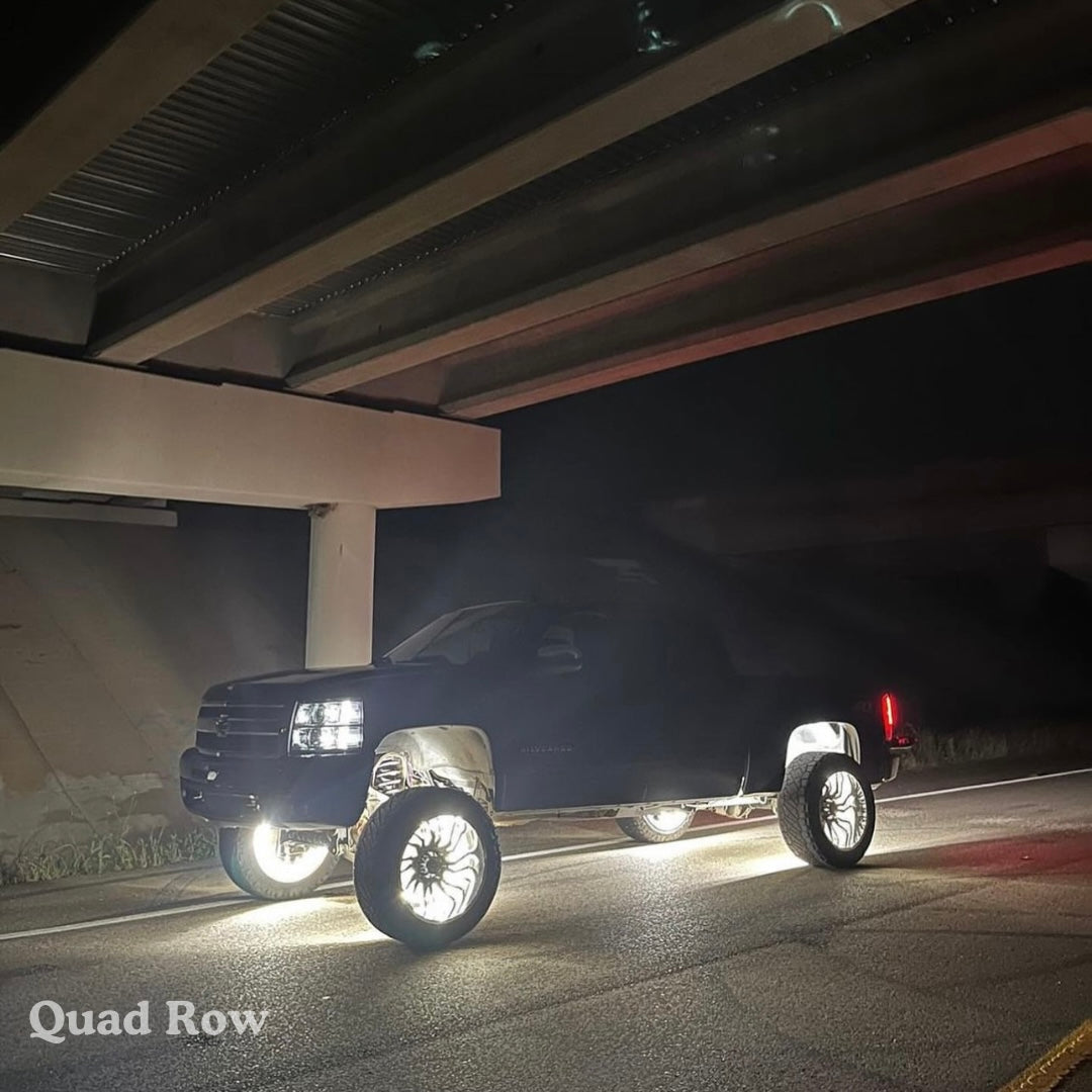 High-Intensity LED Wheel Lights: Ultra-Bright, Waterproof, Adjustable Car Kit