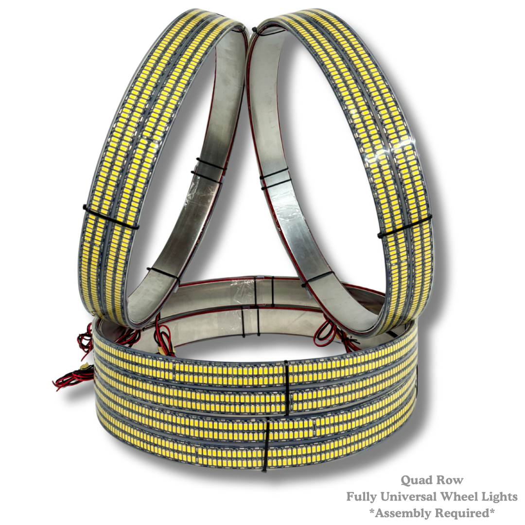 Ultra High Intensity LED Wheel Lights Kit for Enhanced Vehicle Aesthetics