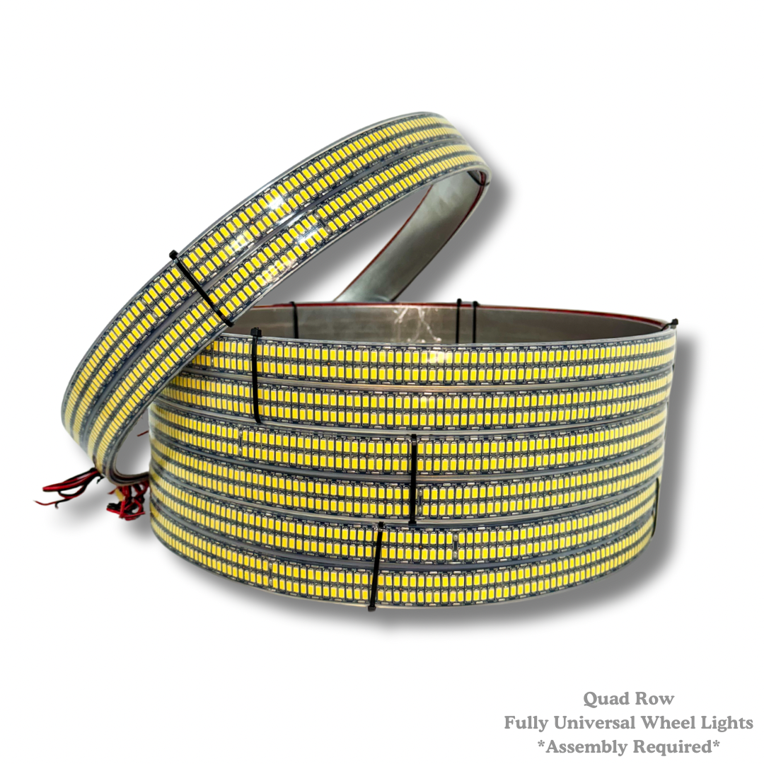 Ultra High Intensity LED Wheel Lights Kit for Enhanced Vehicle Aesthetics