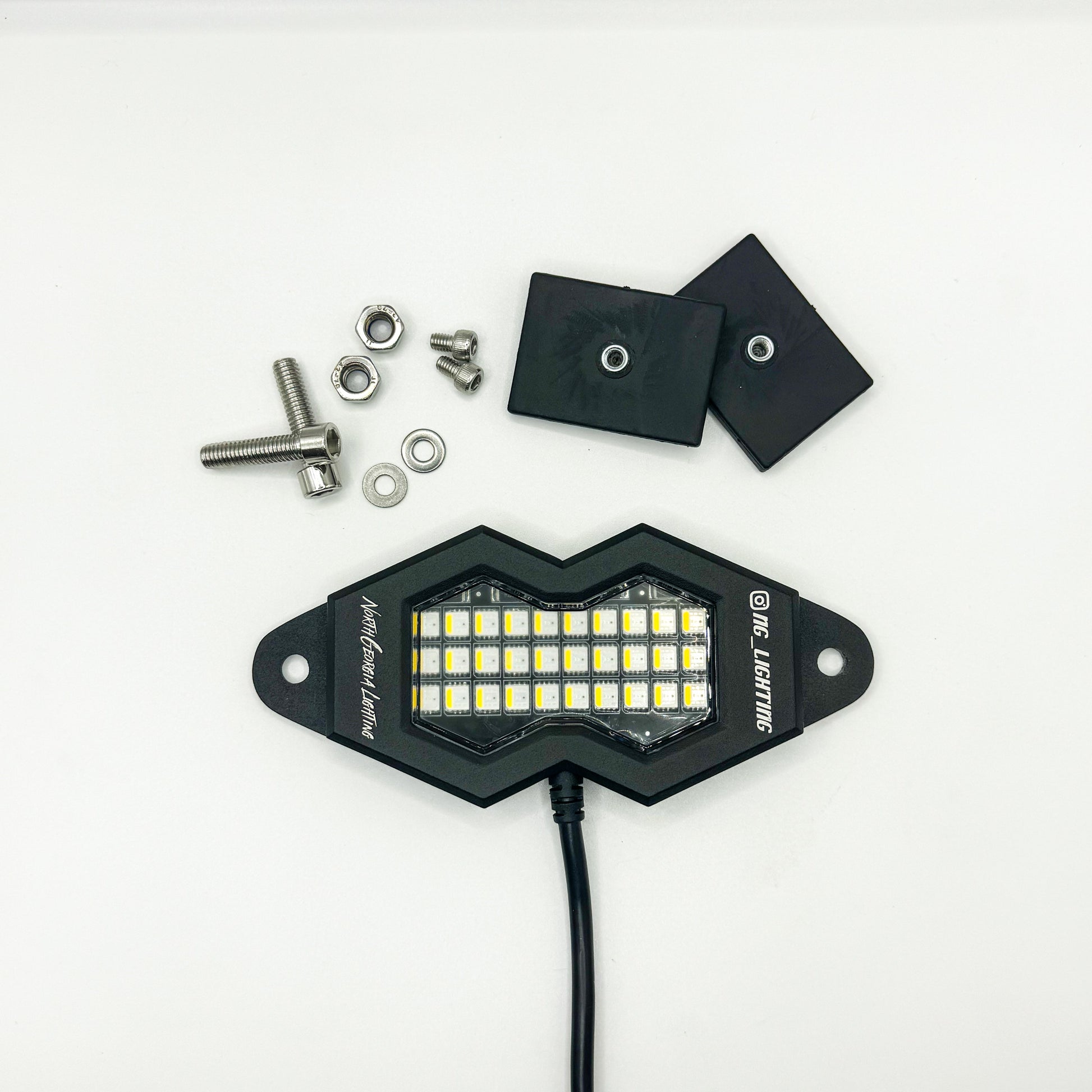 Vibrant Multi-Color 30 LED RGBW Rock Lights for Off-Road Vehicles