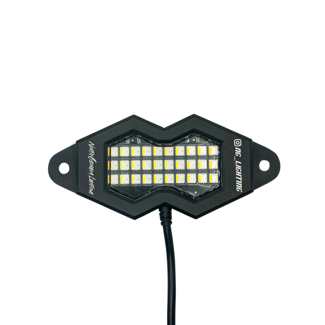 Vibrant Multi-Color 30 LED RGBW Rock Lights for Off-Road Vehicles