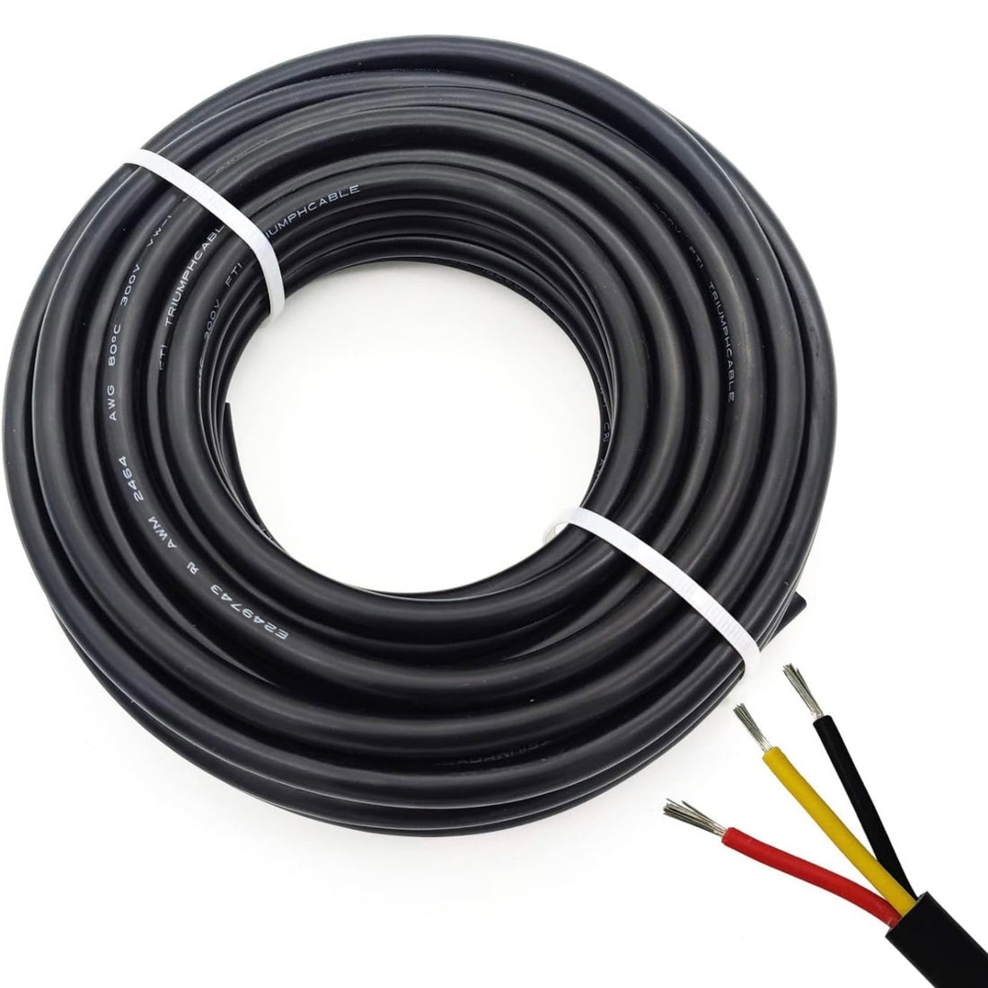 Premium Black Encased 3-Color 35ft Wire for Switchback LED Lighting Systems